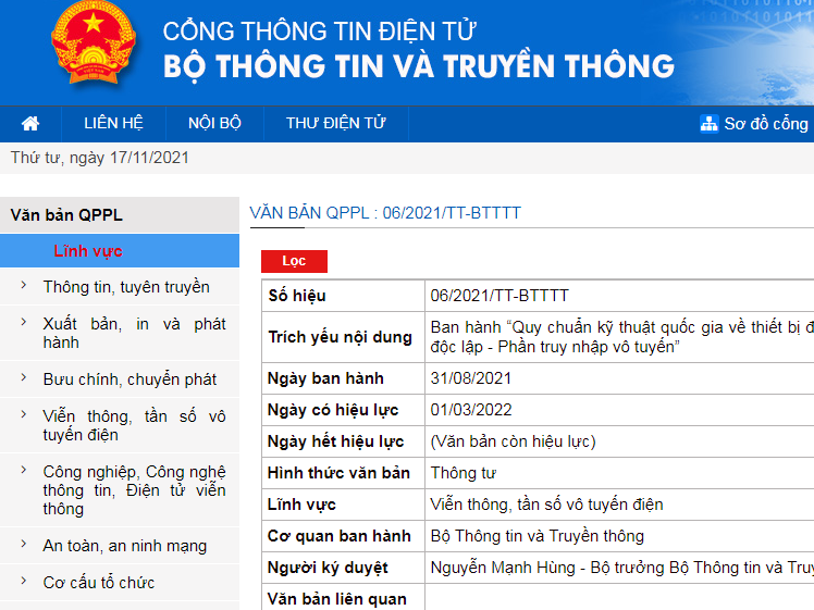 越南MIC發(fā)布5G終端設(shè)備法規(guī) 越南MIC發(fā)布5G終端設(shè)備法規(guī)